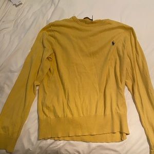 Yellow Ralph Lauren pullover sweater